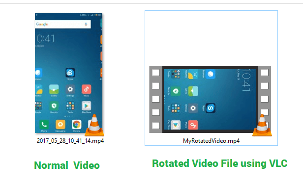 vlc flip video horizontally